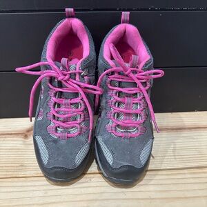 BearPaw Gray and Pink Athletic Shoes